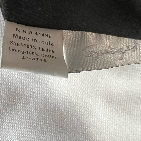 Vintage Spiegel Black Leather Hand Bag - Picture 4 of 6